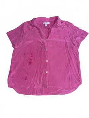 Tommy Bahama Pink Short Sleeve Button-Up Shirt Large